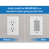 Single-Gang Electronic Door Chime Kit with Lighted Button