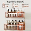 Orimade Shower Caddy Basket Shelf with 5 Hooks Adhesive Organizer