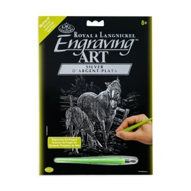Royal and Langnickel Silver Engraving Art, Mare and Foal