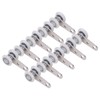 10PCS Trolley Assembly,Lightweight Stainless Steel Sliding Track Roller with 2