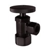 Westbrass Round Handle Angle Stop Shut Off Valve, 1/2" Copper