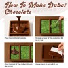Dubai Chocolate Bar Mold, Food Grade Silicone Deep Mold for