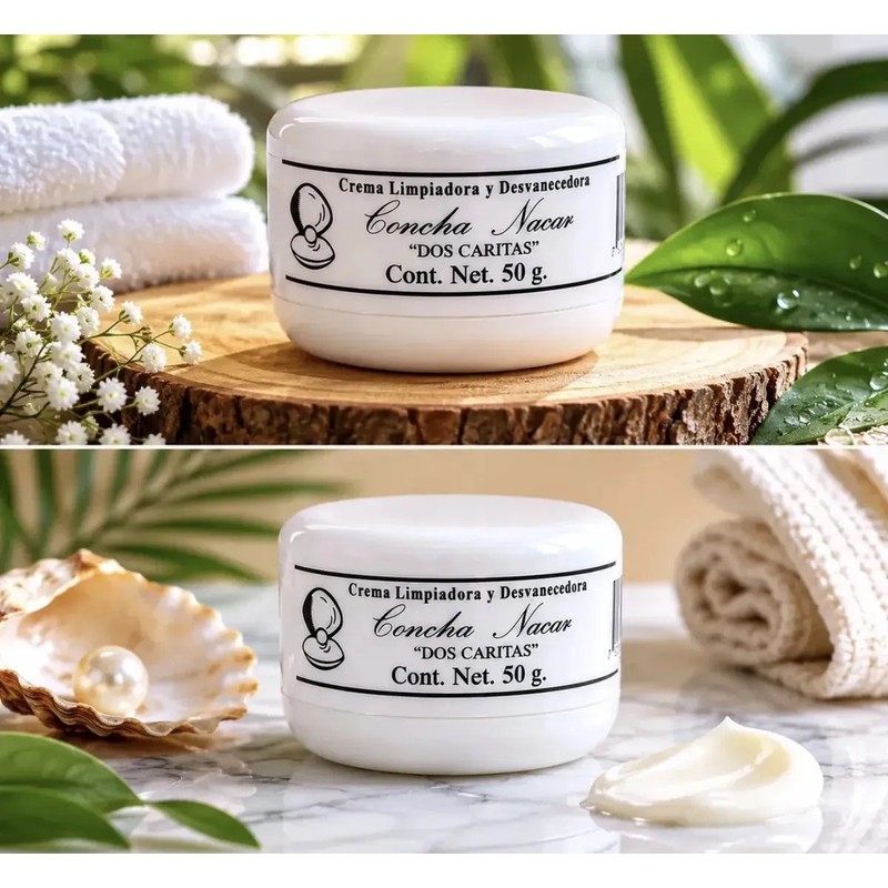 Crema Limpiadora Concha Nácar Dos Caritas 50g Hipoalergénica