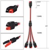 ELFCULB Anderson Splitter Cable,12AWG 1 to 3 Solar Charging Splitter