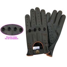 Prime Men’s Driving Gloves in High-Quality Soft, Genuine Leather without Lining / Retro Style in Ten Beautiful Colours / 507 - l