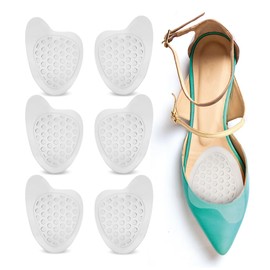 Premier Solutions Clear Gel Ball of Foot Cushions, for Heels and Flats, 6 Count (3 Pairs)