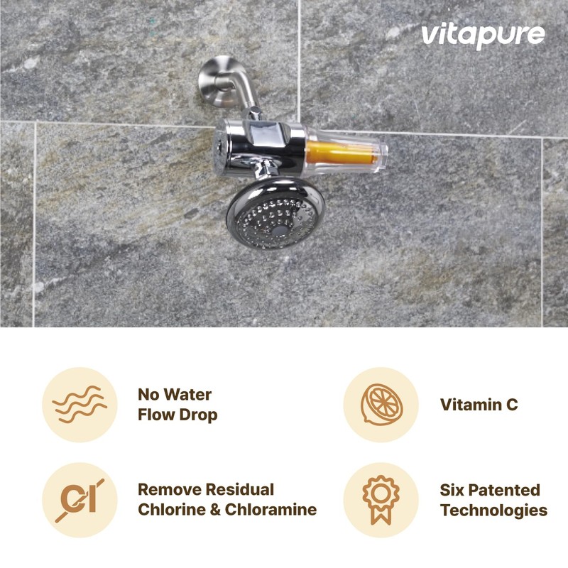 VitaPure Vita-100C aka SUF-100V Vitamin C Inline Shower Filter, Removing