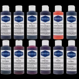 AmeriColor Food Coloring 4.5 Ounce Soft Gel Paste 12 Color Variety Kit