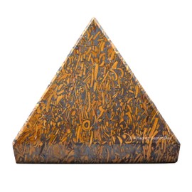 Mariyam Jasper Pyramid Crystal Healing Stones - 2" Great Pyramid Figurine of Natural Stone Pyramid for Meditation, Reiki, Chakra Balancing and Crystal Pyramids Grid