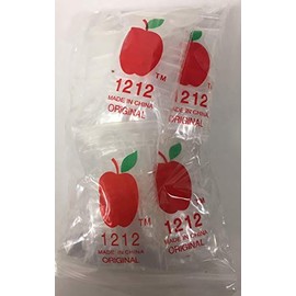 1,000 1/2x1/2 2mil Apple Brand Clear Resealable Bags .5 1/2 1212 X 1000 Baggies