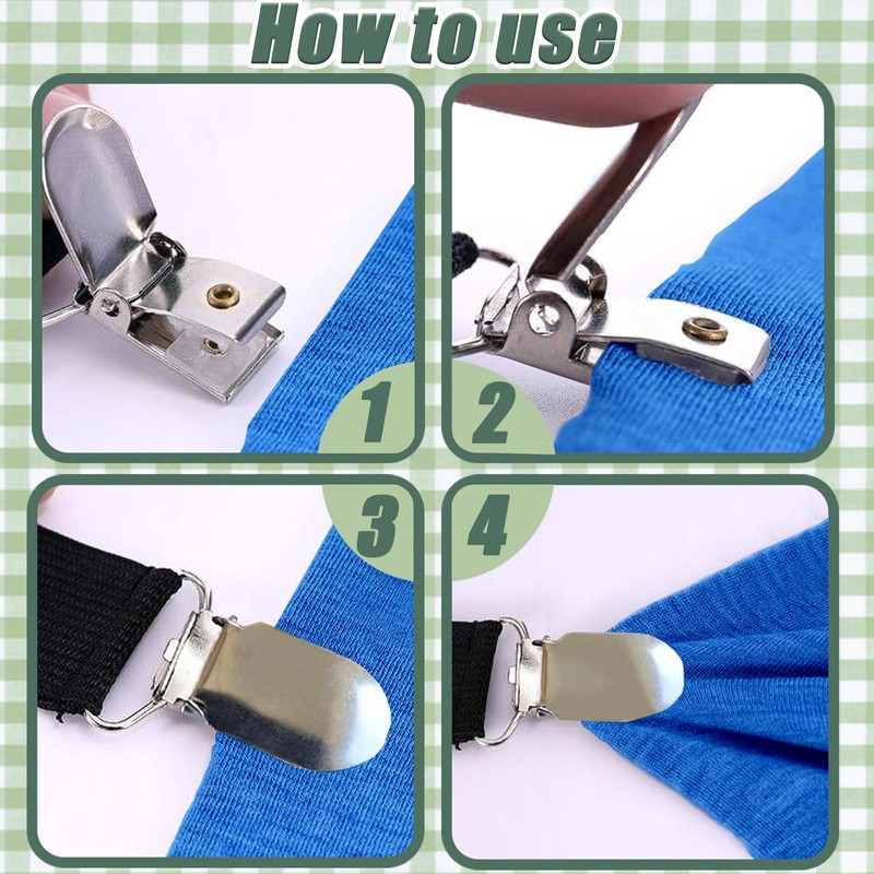 Bertork Invisible Tablecloth Clips - Secure Your Tablecloth with Hidden