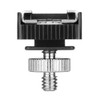 Flash Hot Shoe Mount Adapter to 1/4 Thread Hole with