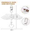 Angle Wing Heart Keychain Keyring Cross Keychain Charm for Bag