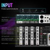 Professional Audio Mixer, 4 Channel Audio Interface Sound Board Mixing