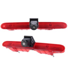 HD Waterproof Parking Aid Car Third Roof Top Mount Brake Lamp Light Rear View Backup Camera for Proace/Citroen Berlingo B9 Mk2 MK3 Furgon/Opel Combo/Sedan X19/Peugeot Partner Tepee/Rifter