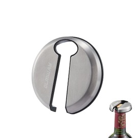 ELMWAY Wine Foil Cutter, Stainless Steel Wine Bottle Foil Cutter, Foil Remover for Wine Bottles, Blade Foil Paper Cutter, Magnetic Foil Cutter Attached to Fridge, Wine Gift for Wine Lovers (Silver)
