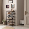 HOMEFORT Shoe Rack 6-Tier, Shoe Storage Shelf, Industrial Shoe Tower,