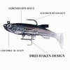 Set of 12 Fishing Lures + Box Rubber Fish 12g