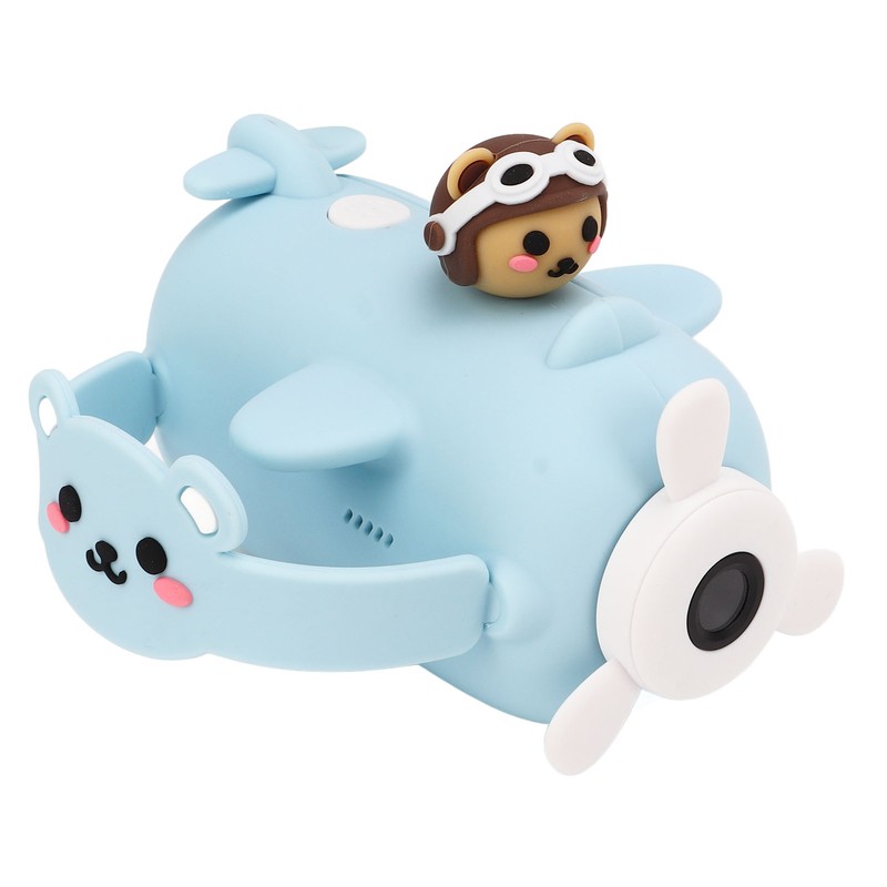 Kids Camera Cartoon Bear Blue Handheld DV 50 Million Dual