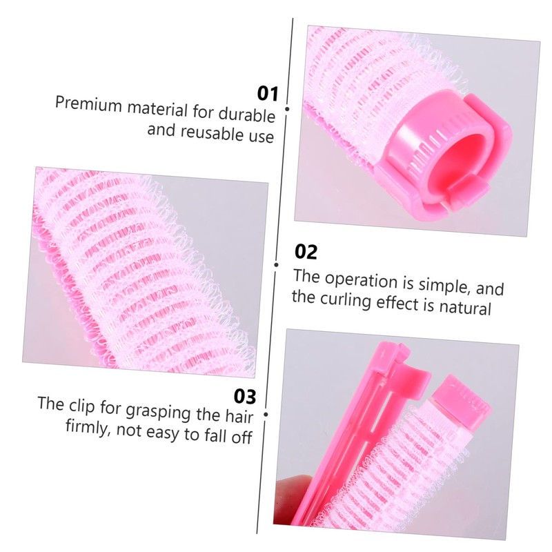 LALAFINA 20pcs Hair Styling Rollers Curlers for Wavy Hair Natural