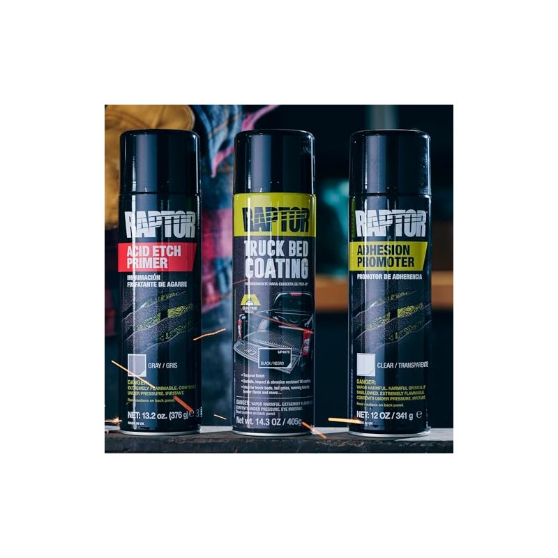 Raptor Adhesion Promoter 1K Aerosol, Automotive Spray-On Adhesion Promoter, Prossional-Quality,