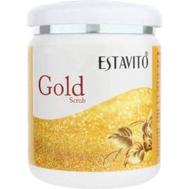 ESTAVITO Gold Scrub 500gms | Gold bhasma scrub | Brightening and youthful glow |