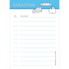 PRICARO Food Magnetic Shopping List Blue A6 25 Sheets (Pack