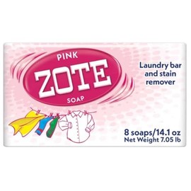 ZOTE Pink Soap, Laundry and Stain Remover Bar - 8 Pack
