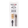 E-Z LOK 400-M8 Threaded Inserts for Wood, Installation Kit, Brass,