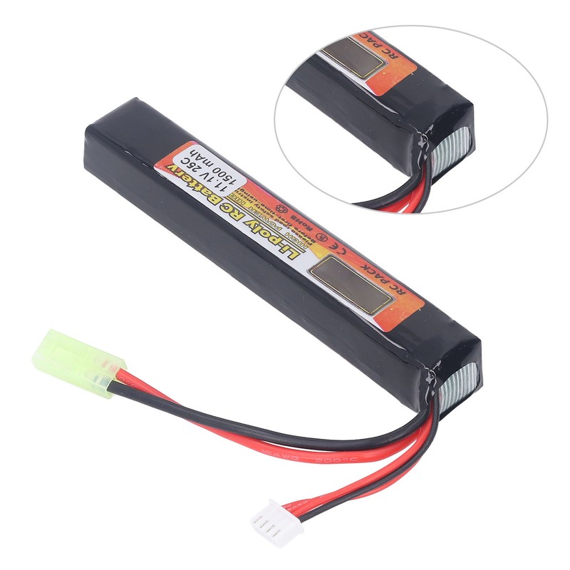 Water Sprayer Lipo Battery 11.1V 25C Discharge Rate 3S 1500mAh