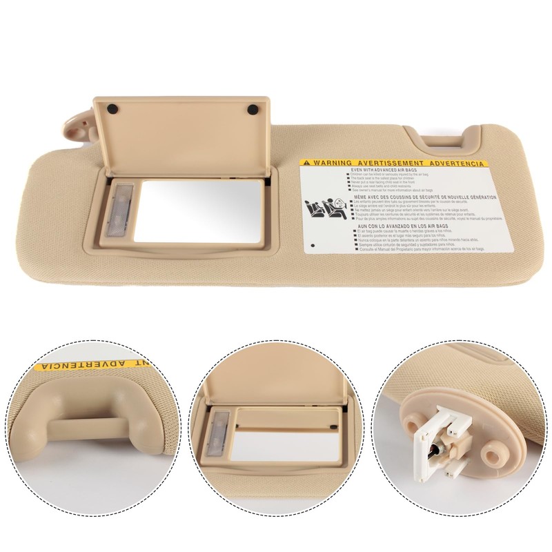 PEVAST Left Driver Side Sun Visor Compatible with Toyota Highlander