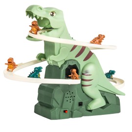 Taekooki Dino Slide, Dino Climbing Slide Toy with Lights and Music, Dinosaur Roller Coaster Toy, New Dino Slide Toy, Dinosaur Climbing Slide Toy for Toddlers and Kids