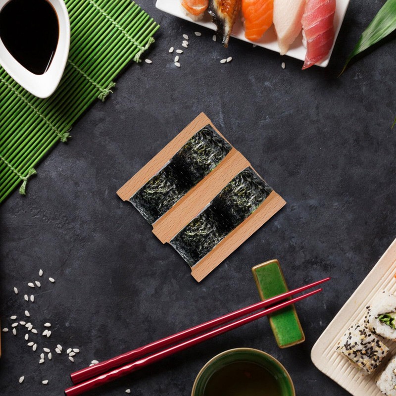 Kichvoe Sushi Taco Holder, Sushi Hand Roll Holder Wood Sushi