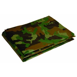 Foremost Tarp 41012 10-by-12-Foot Full Finish Size Tarp, 5-Millimeter, 2.9-Ounce, Green Camouflage, 10 Feet x 12 Feet