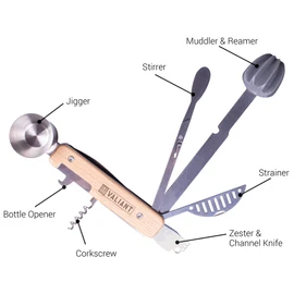 Valiant 9-in-1 Cocktail Maker Multi-Tool Set