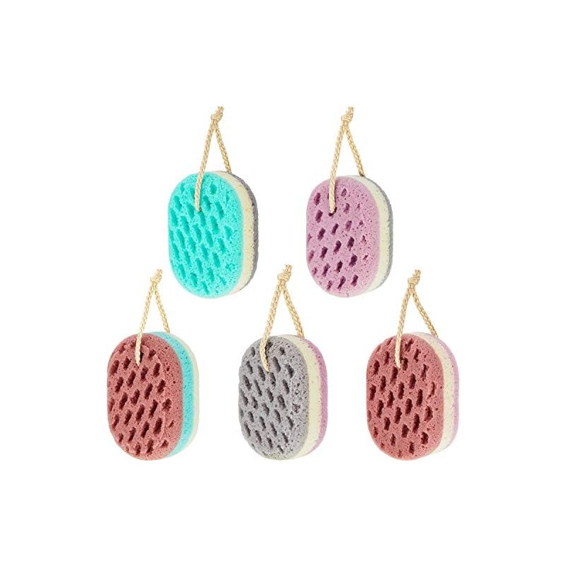 Esponja de Baño Suave Exfoliante 5 Piezas en Colores Aleatorios