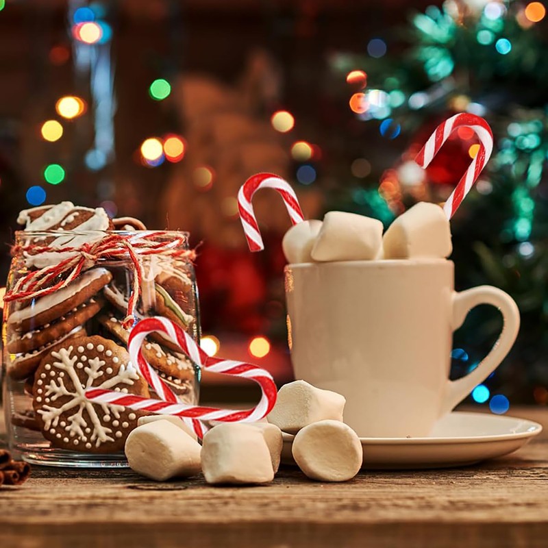 Fruidles Christmas Candy Canes Suckers, Peppermint Flavor, Individually Wrapped (96-Pack)