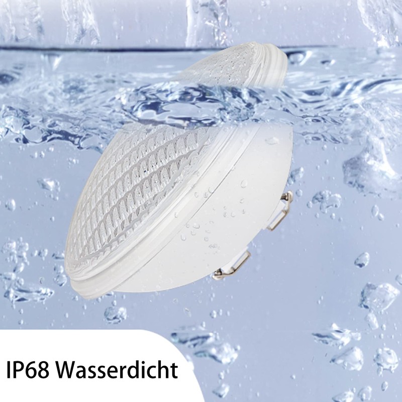 KOLLNIUN LED Pool Lighting, 20 W PAR56 RGB Swimming Pool