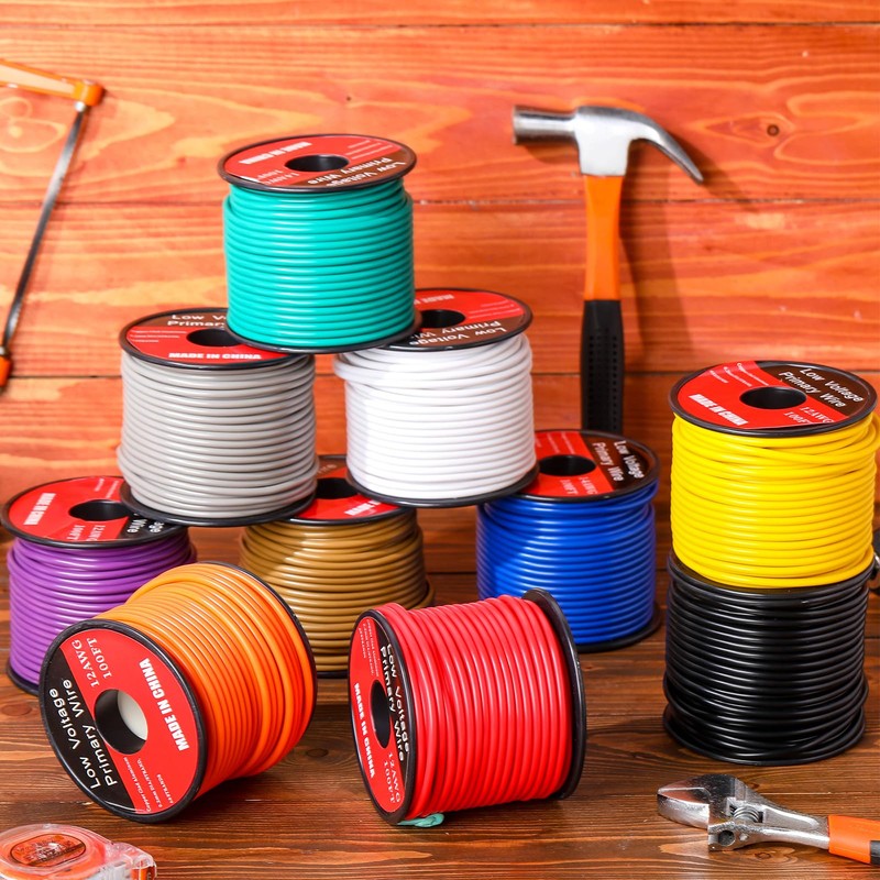 Gisafai 10 Pcs 12 Gauge Wire 100 ft Per Roll