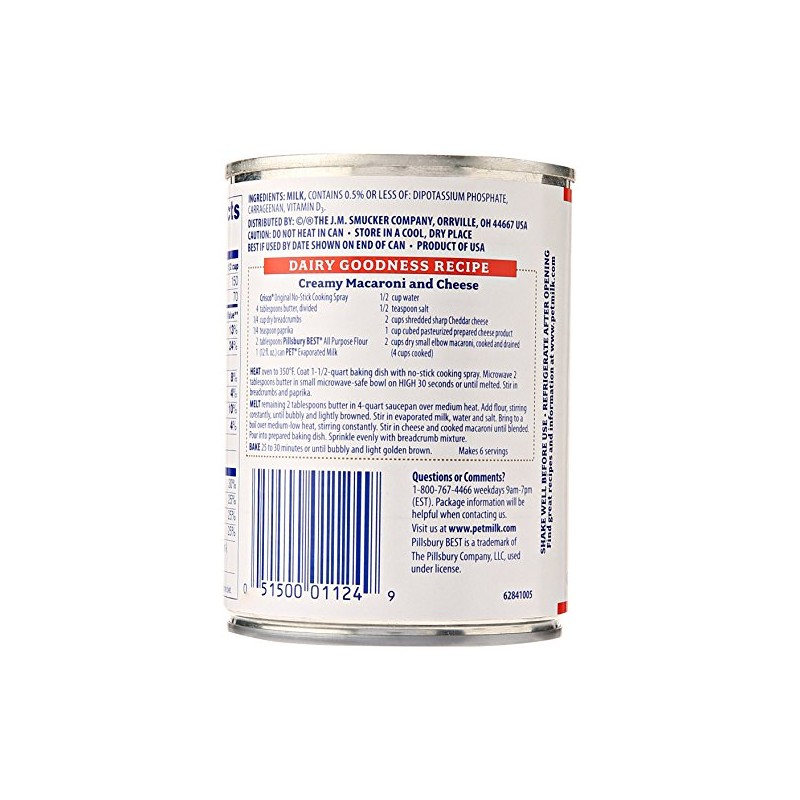 Pet Whole Evaporated Milk, 12 oz