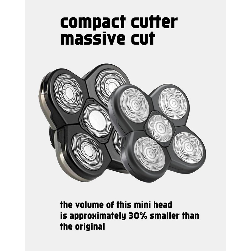 Skull Shaver Replacement Heads Mini for Pitbull Gold PRO, Head