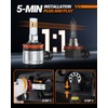 SEALIGHT H11/H8/H16 LED Fog Light Bulbs or DRL, 600% Brightness