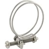 Wire hose clamps for attaching hoses with spiral insert, spiral
