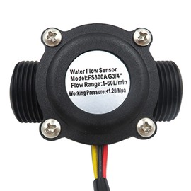 Hall Effect Sensor, 2PCS 3/4" Water Flow Sensor, Control Hall Effect Flowmeter, Low Meter Flowmeter Counter, High Precision Sensor Switch Hall Effect Sensor