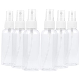 TRENDBOX Paquete de 6 botellas vacías de plástico transparente de niebla fina, 60 ml