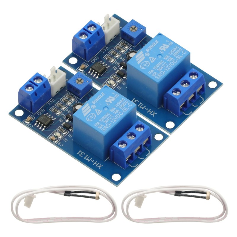 2PCS DC 12V Light Control Switch Photoresistor Relay Module Detection