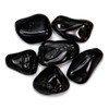ZÜSSI Black Tourmaline Tumbled Stone "Shadowy" – Black Gemstone Worry