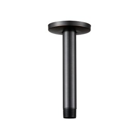 OFFO Shower Arm with Flange Ceiling Mount Replacement Rain Shower Head Straight Arm Ceiling-Mounted for Fixed Shower Head & High Pressure Rain, 6 in Oil Rubbed Bronze