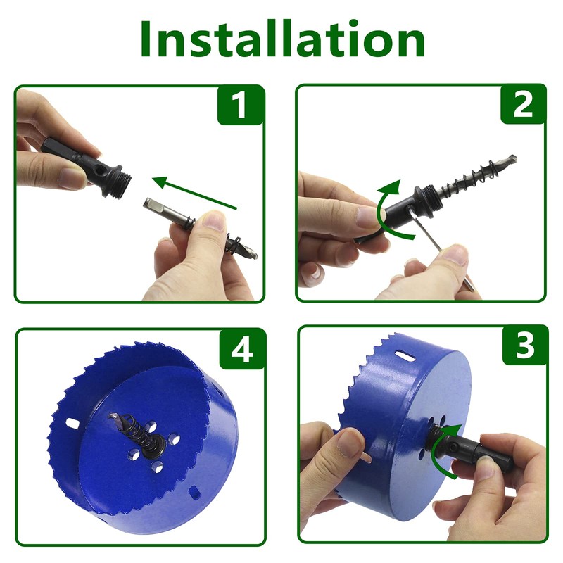 Luomorgo 150mm/5 7/8 inch Hole Saw, 1 1/4 inch Cutting