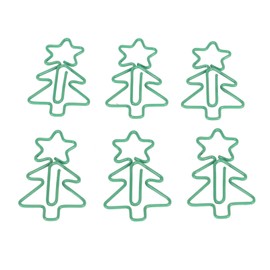 100Pcs Fancy Paperclips Christmas Tree Style Anti Slip Multi Purpose Cute Paper Clips for Home School Office